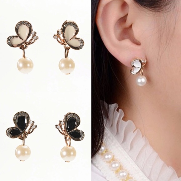 NEW💙💎🦋BEAUTIFUL💛GOLDEN WHITE BUTTERFLIES🦋💎💙 - Picture 5 of 8